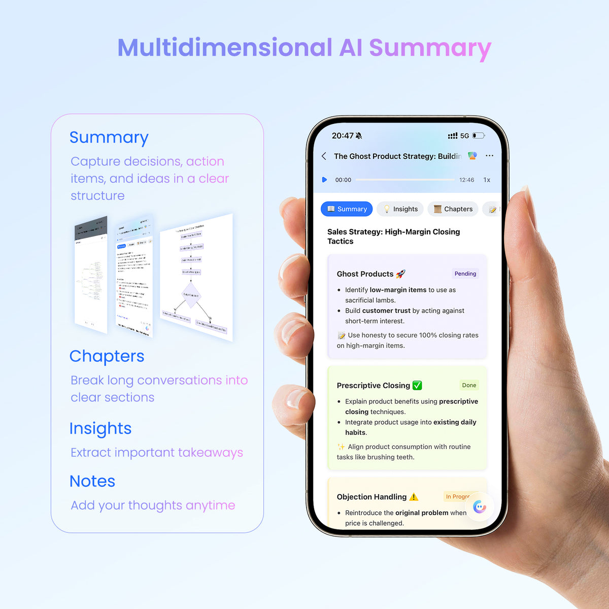 Echo Mini AI Note Taker | Record, Summarize & Automate Conversations